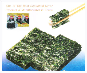 Seasoned Laver or Dried & Raw Seaweed  Made in Korea